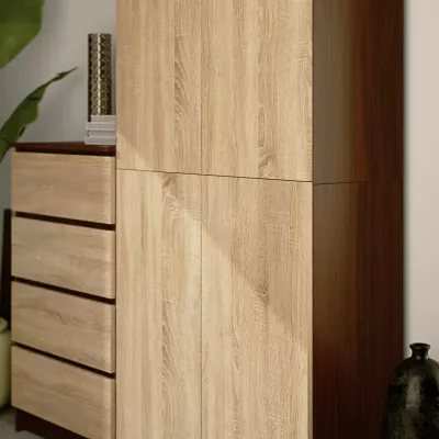 Polcos szekrény 80 cm VALESTRA - wenge / sonoma tölgy