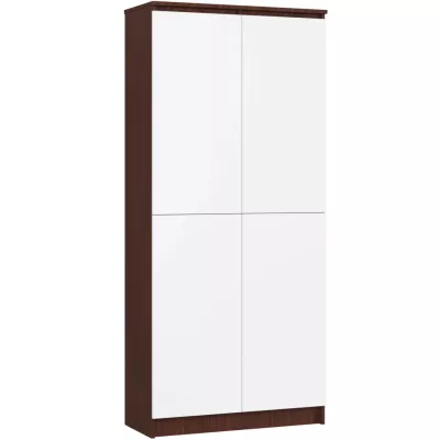 Polcos szekrény 80 cm VALESTRA - wenge / fehér