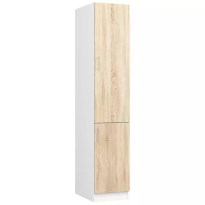 TRIVORA élelmiszerszekrény - szélesség 40 cm, fehér / sonoma tölgy