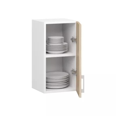 TRIVORA felső konyhaszekrény - szélesség 30 cm, fehér / sonoma tölgy