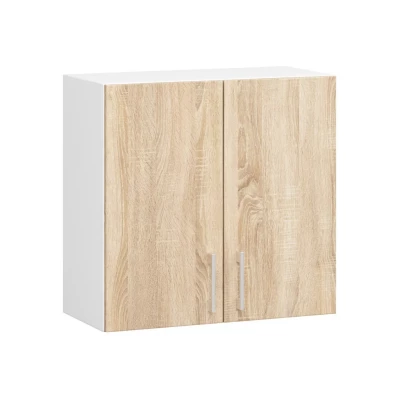 TRIVORA felső konyhaszekrény - szélesség 60 cm, fehér / sonoma tölgy