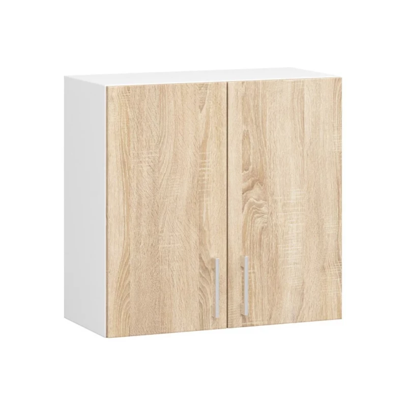 TRIVORA felső konyhaszekrény - szélesség 60 cm, fehér / sonoma tölgy