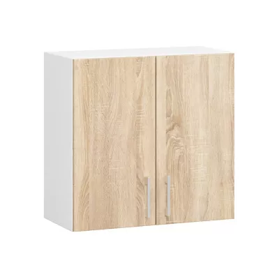 TRIVORA felső konyhaszekrény - szélesség 60 cm, fehér / sonoma tölgy