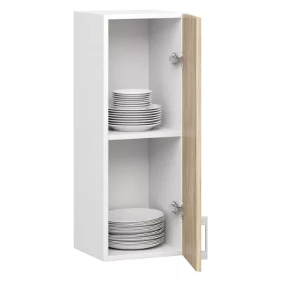 TRIVORA felső egyajtós szekrény - szélesség 30 cm, fehér / sonoma tölgy