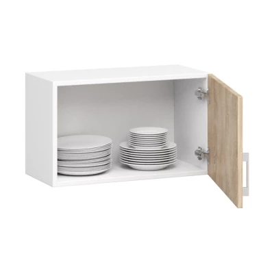 TRIVORA felső páraelszívó szekrény - szélesség 60 cm, fehér / sonoma tölgy