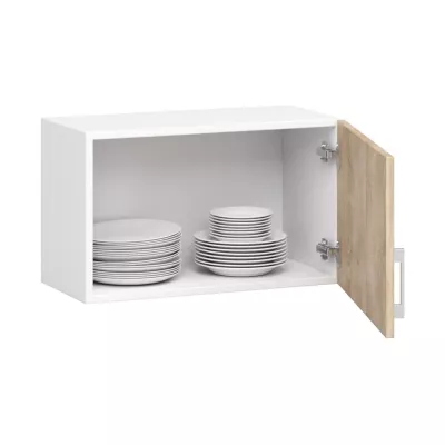 TRIVORA felső páraelszívó szekrény - szélesség 60 cm, fehér / sonoma tölgy