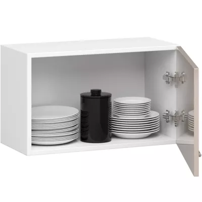 VERMINA 60 cm-es páraelszívó - fehér / cappuccino fényes felülettel