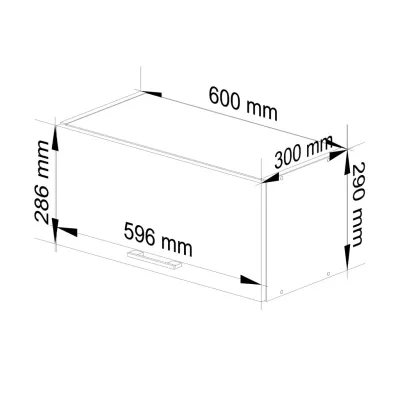 VERMINA 60 cm-es páraelszívó - fehér / fényes szürke