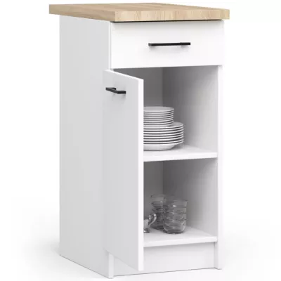 Alsó konyhaszekrény 50 cm VERMINA fiókkal - fehér