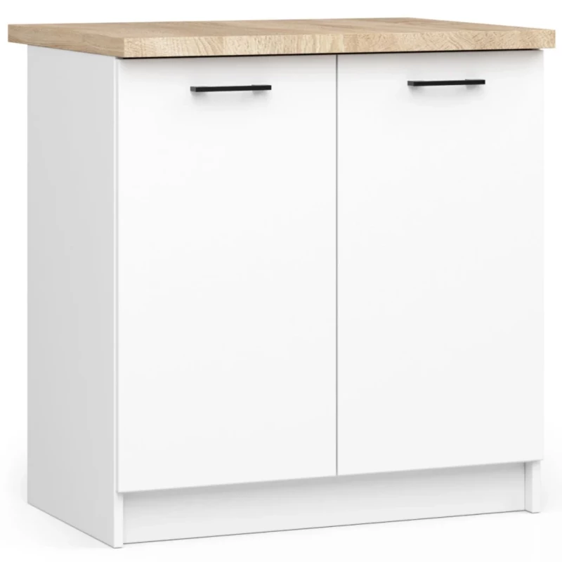 Alsó konyhaszekrény 80 cm VERMINA - fehér