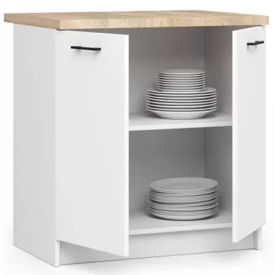 Alsó konyhaszekrény 80 cm VERMINA - fehér