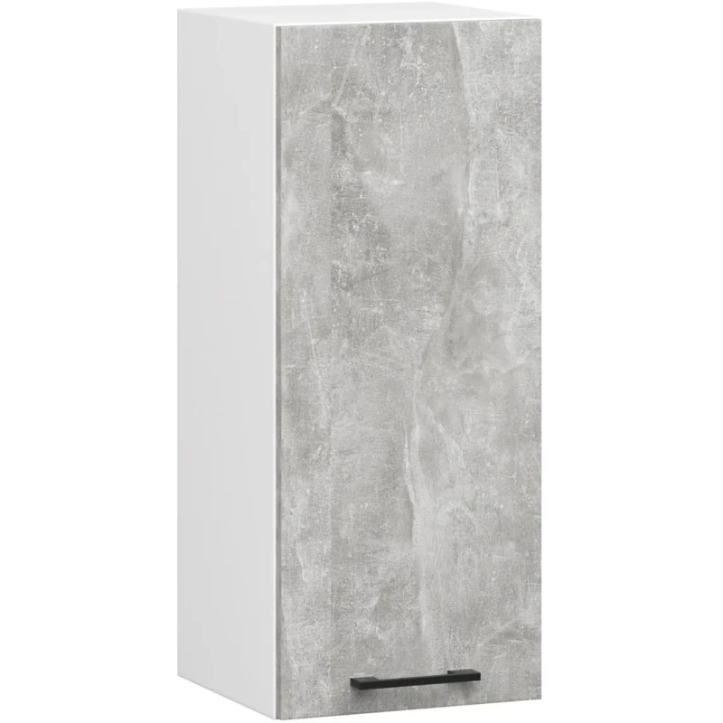 Felső konyhaszekrény 30 cm VERMINA - fehér / beton