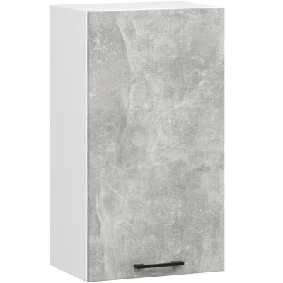 Felső konyhaszekrény 40 cm VERMINA - fehér / beton