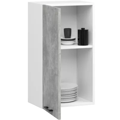 Felső konyhaszekrény 40 cm VERMINA - fehér / beton