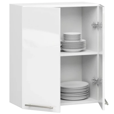 Felső konyhaszekrény 60 cm VERMINA - fehér / fényes fehér