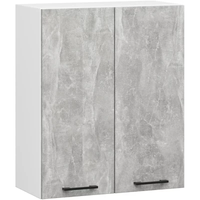 Felső konyhaszekrény 60 cm VERMINA - fehér / beton