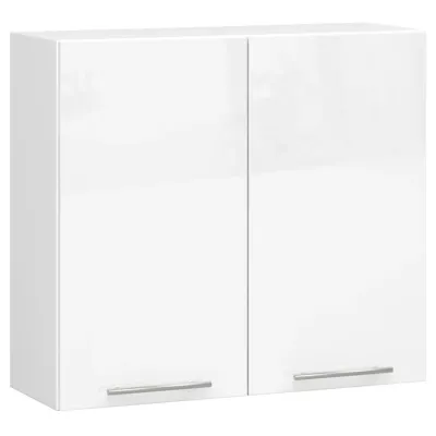 Felső konyhaszekrény 80 cm VERMINA - fehér / fényes fehér