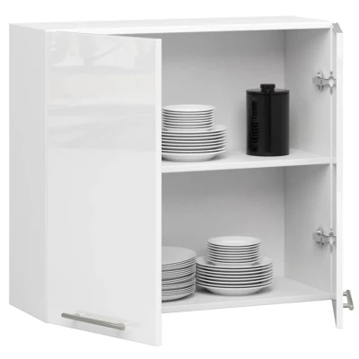 Felső konyhaszekrény 80 cm VERMINA - fehér / fényes fehér