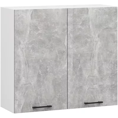 Felső konyhaszekrény 80 cm VERMINA - fehér / beton