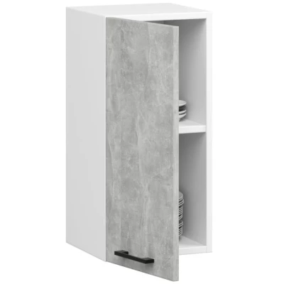 Fali konyhaszekrény 30 cm VERMINA - fehér / beton