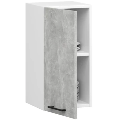 Fali konyhaszekrény 40 cm VERMINA - fehér / beton