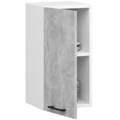 Fali konyhaszekrény 40 cm VERMINA - fehér / beton
