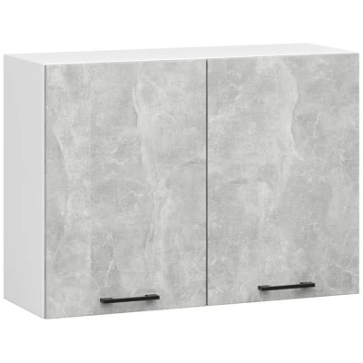 Fali konyhaszekrény 80 cm VERMINA - fehér / beton