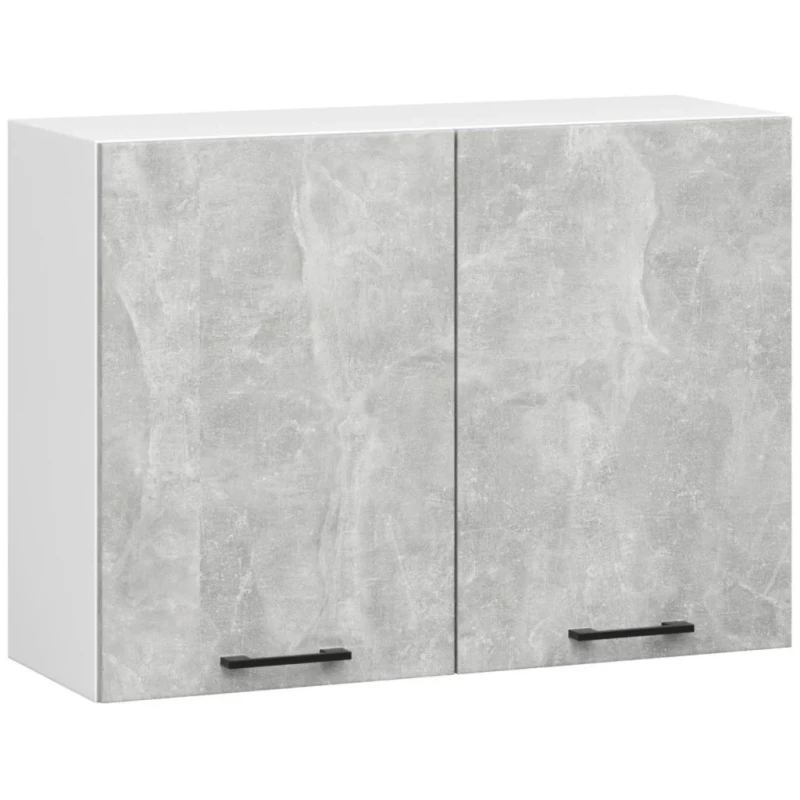 Fali konyhaszekrény 80 cm VERMINA - fehér / beton