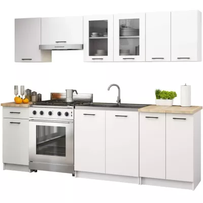 Fali vitrinek 80 cm VERMINA - fehér