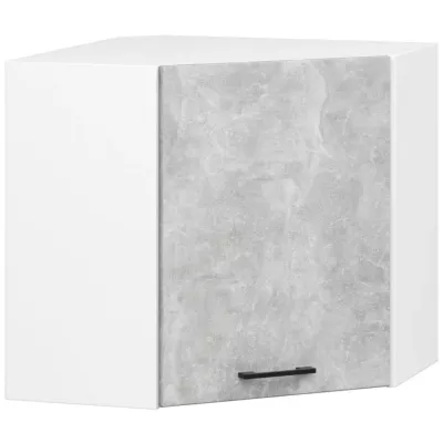 Fali sarok konyhaszekrény 60x60 cm VERMINA - fehér / beton
