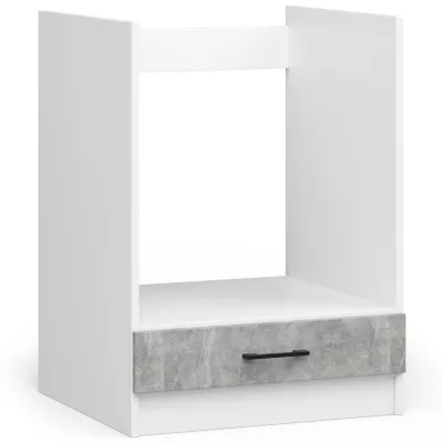 Tűzhelyszekrény 60 cm VERMINA - fehér / beton