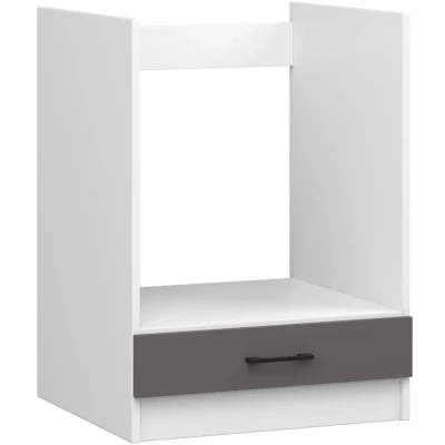 Tűzhelyszekrény 60 cm VERMINA - fehér / szürke