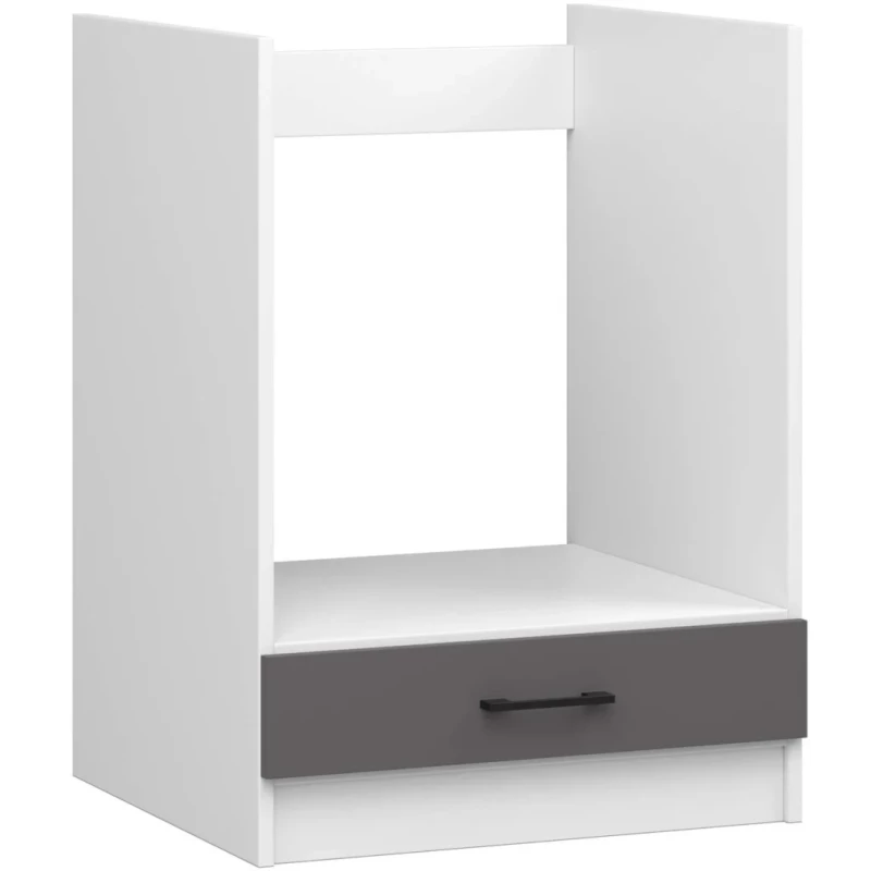 Tűzhelyszekrény 60 cm VERMINA - fehér / szürke