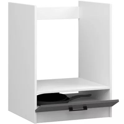 Tűzhelyszekrény 60 cm VERMINA - fehér / szürke