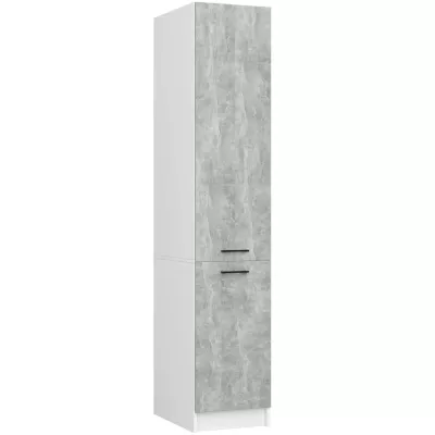 Magas konyhaszekrény 40 cm VERMINA - fehér / beton