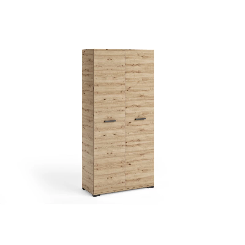 Kétajtós gardróbszekrény 90 cm KLENRI - kézműves tölgyfa
