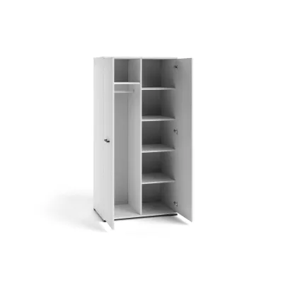 Kétajtós szekrény 90 cm KLENRI - fehér