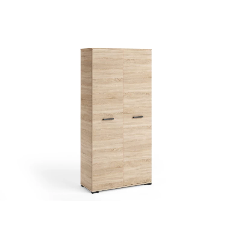 Kétajtós gardróbszekrény 90 cm KLENRI - sonoma tölgyfa