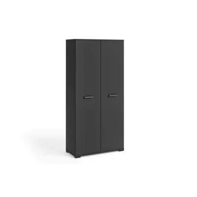 Kétajtós szekrény 90 cm KLENRI - fekete
