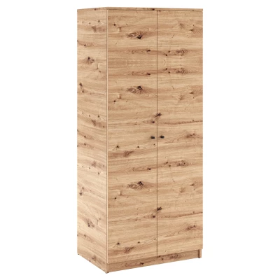 Kétajtós szekrény 80 cm GIDOEN - kézműves tölgyfa