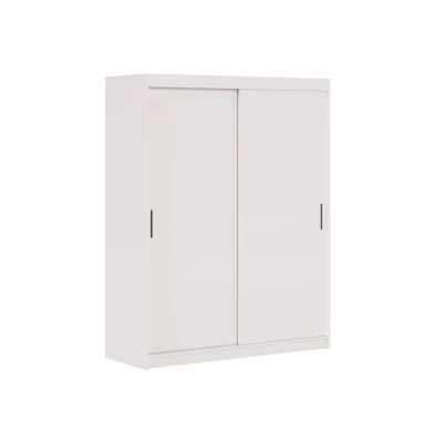Tolóajtós gardróbszekrény 100 cm WARDIO - fehér