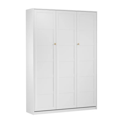 Összecsukható ágy 140x200 SILVA - fehér / arany