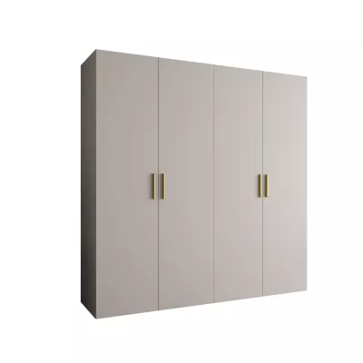 Tágas HELMA gardróbszekrény 1200 cm - kasmír / arany fogantyúk