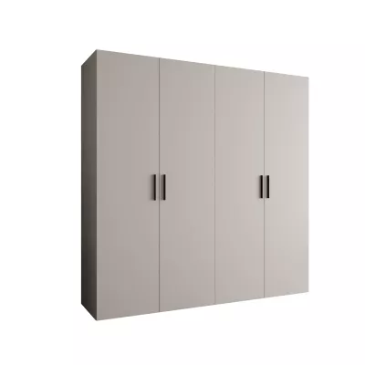 Tágas HELMA gardróbszekrény 1200 cm - kasmír / fekete fogantyúk