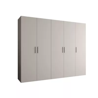 Tágas HELMA gardróbszekrény 1250 cm - kasmír / ezüst fogantyúk