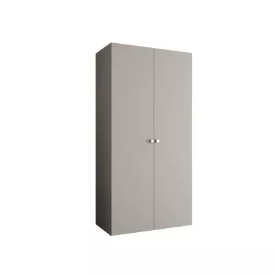 Elegáns CAITIR 1 gardróbszekrény 100 cm - kasmír / ezüst fogantyúk