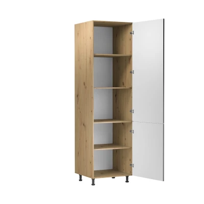 VALEN élelmiszerszekrény - szélesség 60 cm, kézműves tölgy / szürke
