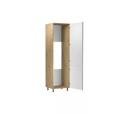 VALEN beépített hűtőszekrény szekrény - szélesség 60 cm, kézműves tölgy / szürke
