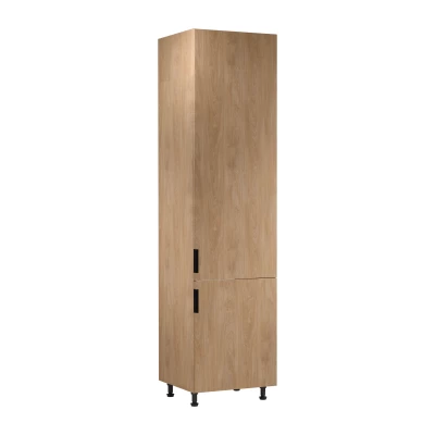 Beépített hűtőszekrény szekrény SALERNO - szélesség 60 cm, tölgyfa