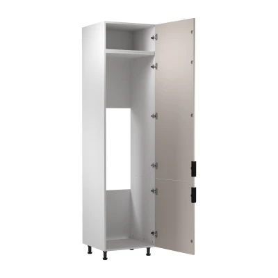 Beépített hűtőszekrény szekrény SALERNO - szélesség 60 cm, fehér / bézs